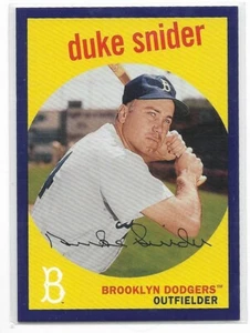 2018 Topps Archives Purple Parallel Duke Snider Brooklyn Dodgers 55 165/175 - Bild 1 von 2
