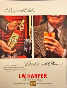 1942 Kentucky Whiskey I.W. Harper Bourbon Vintage Print Ad - Picture 1 of 6