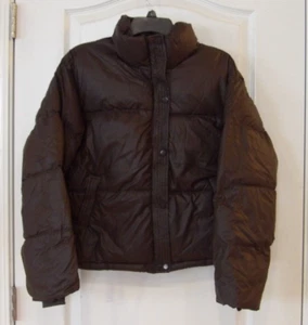 Express Cropped gefütterte Jacke Druckknopf Reißverschluss Stehkragen braun Damen Gr. XL neu mit Etikett - Bild 1 von 2