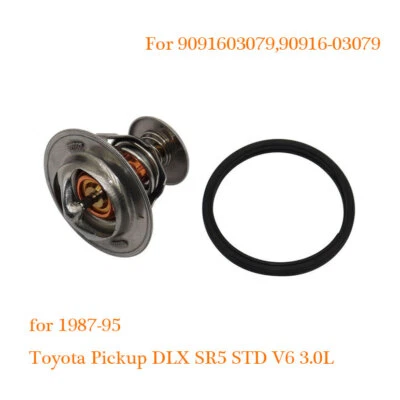 New For 1987-95 Toyota Pickup DLX SR5 STD V6 3.0L Engine Coolant Thermostat - Image 1 of 4