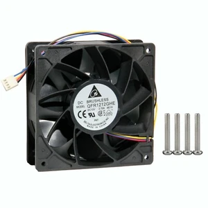 Ventilador de refrigeración de 4 pines original Delta QFR1212GHE 12V 2.7A 120X120X38MM 6000 RPM - Imagen 1 de 3