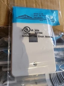 Allen Tel communication circuit accessary1 Hole network Wall Plate 25 PCS - Picture 1 of 3