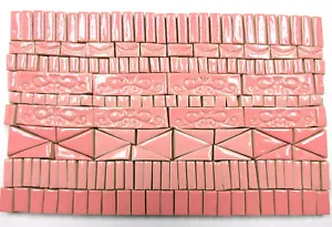190+ rosa Mosaikfliesen Großpackung, Handarbeit gemischte Größen Keramik Kunst und Handwerk Fliesen =1 - Bild 1 von 6