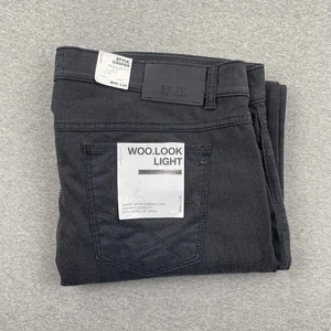 Brax Pants Mens 40x34 Dark Gray Cooper Straight Leg Regular Fit Cotton Stretch - Picture 1 of 20