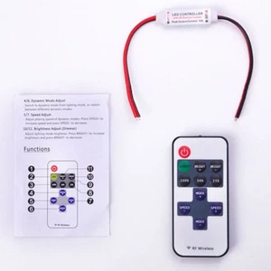 Wireless New Set 433mhz Remote G1 Controller 5050 With Strip Rf Switch Dimmer - Picture 1 of 10
