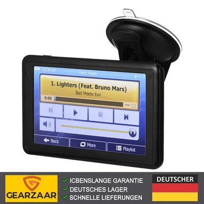 GPS Navi Navigationsgerät Auto LKW PKW GPS-Navigation 5 Zoll EU Karten 8G+128MB - Bild 1 von 4