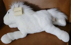 Vintage Dakin Horse Plush Huggables Indiana White Pony Stuffed Animal - Picture 1 of 8