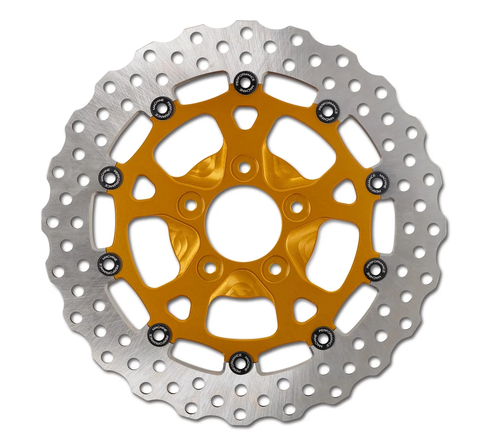 Rotor de freno flotante Performance Machine Dominator Raceline 11,8" delantero dorado Foto 1 de 1