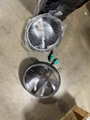 7” LED Headlights Pair DOT Approved Chrome for Jeep Wrangler JK TJ CJ NVL-HL-002 - Image 1 of 4