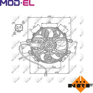 FAN RADIATOR 47747 FOR BMW M47D20 M47D20 2.0L 4cyl 3 Compact E46 M57D30 2.9L - Picture 1 of 6