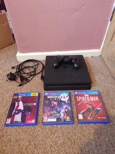 Sony PlayStation 4 Slim 500GB With 3 Games PS4 Bundle Spider-Man - Picture 1 of 5