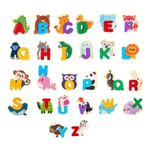 Animal Alphabet Puzzle Educational Matching Game for Kids Girls Kindergarten - Picture 1 of 6