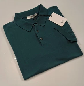 POLO UOMO IN MAGLINA DI COTONE MASQ PETROLIO NUOVI ARRIVI PRIMAVERA ESTATE - Picture 1 of 3