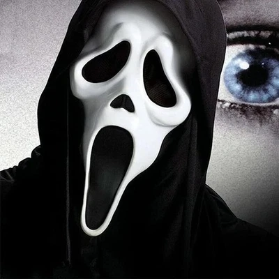 MARKENLOS Halloween Horror Scream Maske, Ghost Face Maske, Scary Movie Maske für Kinder