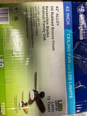 Ventilador de techo Westinghouse 7222500 LED 42" - bronce frotado con aceite Foto 1 de 3