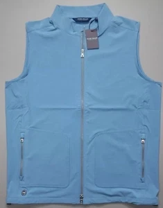 Peter Millar Crown Crafted Contour Vest Blue MF24XZ07 Wind & Water Resist Sz XL - Picture 1 of 11