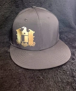Texas Hat  Reflective Gold Texas Eagle- Flat Bill & Snapback Trucker- USA Made! - Picture 1 of 3