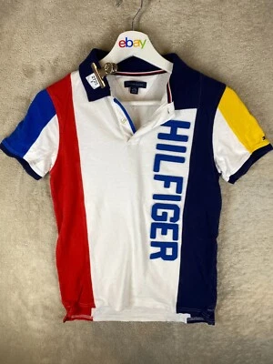 Tommy Hilfiger Casual Polo T-Shirts Top Size L Girls Kids White Short Sleeve - Image 1 of 4