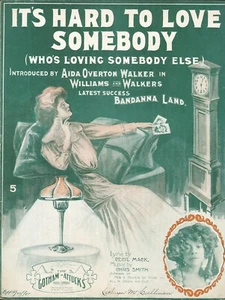 Bandanna Land 1907 AIDA OVERTON WALKER Williams & Walker CHRIS SMITH Sheet Music - Picture 1 of 2