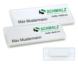 10x Placas de Plástico Blanco con Imán / Aguja de Seguridad Empuje de Papel - Imagen 1 de 6