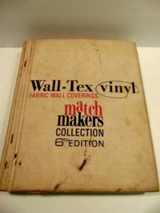 circa 1970s Wall-Tex Vinyl Fabric Wall Coverings store display sample catalog - Picture 1 of 21