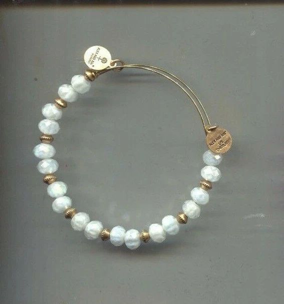 ALEX & ANI  OFF WHITE CRYSTAL bead bracelet - Image 1 of 1
