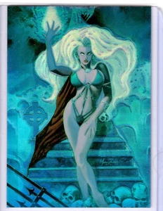 Lady Death Series I 1994 HOLOCHROME REFRACTOR Card No 56 “DOMINANCE” - Picture 1 of 1