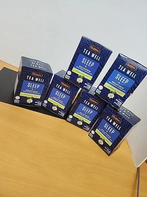 (6) Dormir, melatonina, manzanilla menta, sin cafeína, 12 bolsitas de té, 0,04 oz 1,2 g Foto 1 de 4