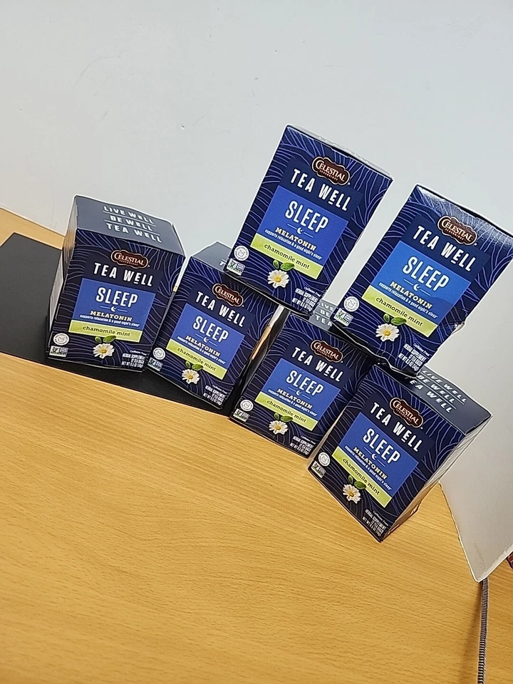 Celestial Seasonings Teawell Herbal Tea Sleep With Melatonin Chamomile MINT 1
