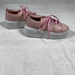 Zapatilla deportiva Berness para mujer talla 7 rosa suave plataforma Barbie Y2K Fairycore Whimsygoth - Imagen 1 de 6