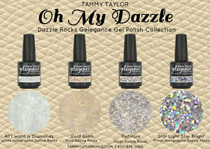 BRAND NEW! GELEGANCE "OH MY DAZZLE!" DAZZLE ROCKS GLITTER GEL POLISH COLLECTION