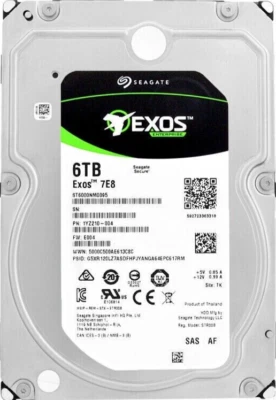 FESTPLATTE SEAGATE Exos 7E8 ST6000NM0095 6TB 7200U/min 256MB SAS-3 3.5" Zoll - Bild 1 von 4
