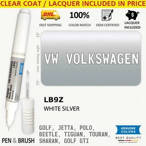 LB9Z Touch Up Paint for VW Volkswagen Silver GOLF JETTA POLO BEETLE TIGUAN TOURA - Picture 1 of 3