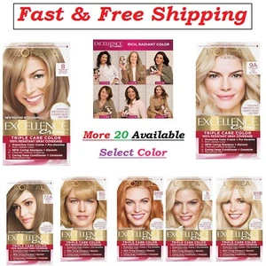 L'Oreal Paris Excellence Creme Permanent Triple Care Hair Color, (Select Color). - Picture 1 of 31