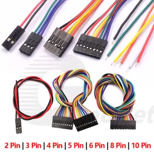 Dupont Jump Wires Female Jumper Breadboard Cable Lead Ribbon 2/3/4/5/6/8/10 Pin - Picture 1 of 41