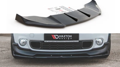 Diffusore Anteriore Sdoppiatore Maxton Design Nero Lucido per Mini Countryman JCW Mk1 - Immagine 1 di 4