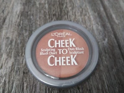 RETIRED L'OREAL Cheek To Cheek Sculpting Blush Duet Duo  Desert Rose (3.5g) - Image 1 of 4