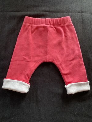 Pantalones de punto de algodón de doble capa rosa Petit Bateau - 3 meses Foto 1 de 4