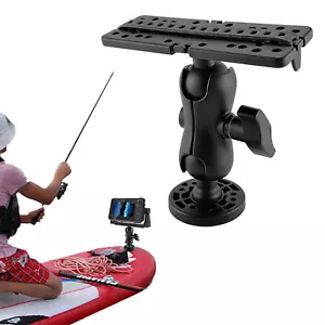 Fish Finder Mount Base Fishing Boat GPS Bracket Plate 360 Degree Swivel Universa - Picture 1 of 10
