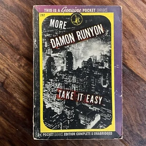 Take It Easy - Damon Runyon - 1945 US Pocket Book Vintage Paperback - Picture 1 of 6