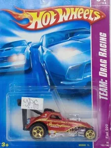 Hot Wheels Team: Drag Racing - Fiat 500 -ref #160 - Picture 1 of 3