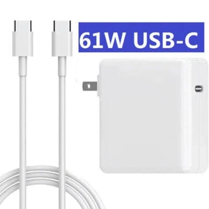Laptop Charger 61W USB-C AC Adapter Type-C For MacBook Pro 16-inch, 2019 -2020 - Picture 1 of 8