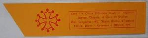 ANTIQUE BRAND PAGES ADVERTISING BOOKMARK OCCITANE BOOKSTORE RASTOUL CASTRE TARN 3 - Picture 1 of 2