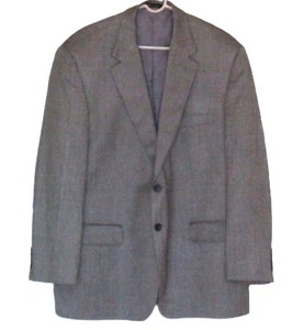 Lauren Ralph Lauren Sport Coat Men Size 46 All Silk Herringbone Jacket 32 Length - Picture 1 of 19