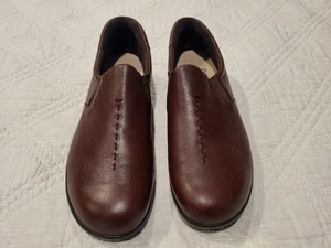 SAS Shoes Womens 10 Brown Leather Viva Slip On Loafers Flats Comfort Casual - Picture 1 of 11