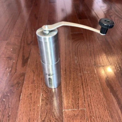 JavaPresse Manual Coffee Grinder Conical Burr Mill Brushed Stainless Steel Tea 6 - Image 1 of 2