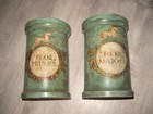 2   Alte Apotheker Holzdose  18--19 Jahr. H 21  cm  D  13 CM