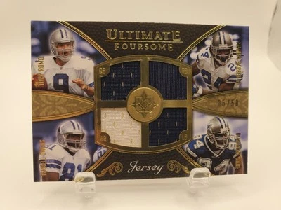 2008 UD Ultimate Foursome Jersey- Romo, Owens, Barber III, Ware 05/50 - UFJ-15 - Image 1 of 4