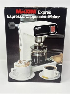 MAXIM EXPRES EX-102 EXPRESSO CAPPUCCINO MAKER Frother New White - Picture 1 of 5