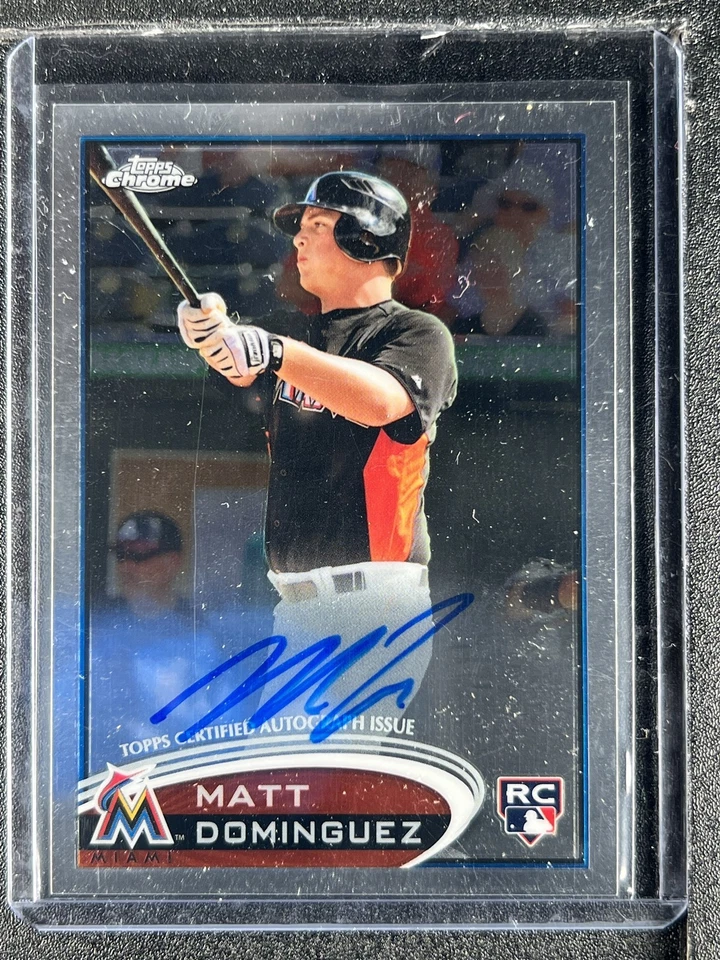 Dominguez, Matt - 2012 Topps Chrome - Autograph - A - Image 1 of 1